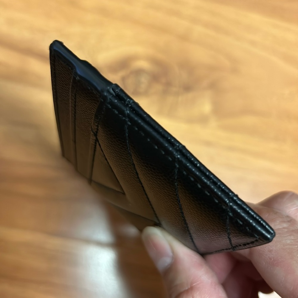 Authentic YSL Monogram Card Case in Grained Leather - Picture 8 of 12